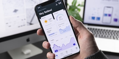 모바일 앱 개발 작업 화면